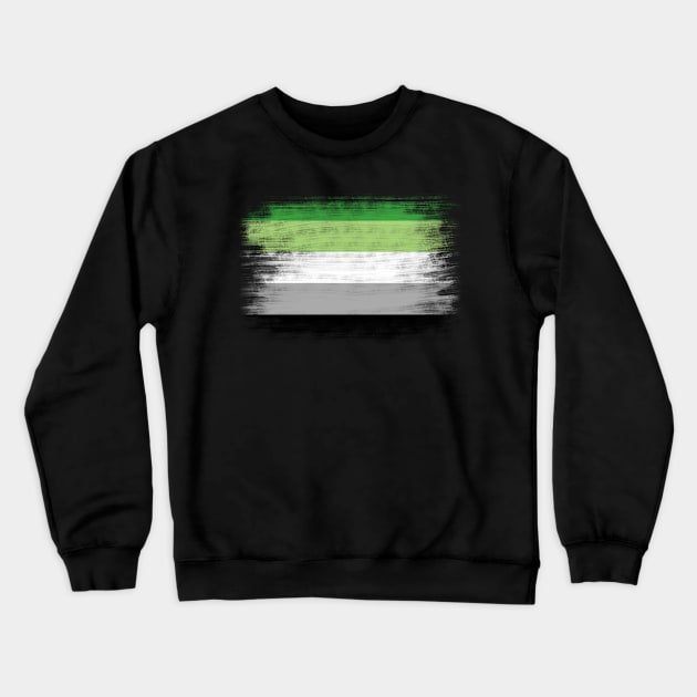 Aromantic Flag Crewneck Sweatshirt by Alyen